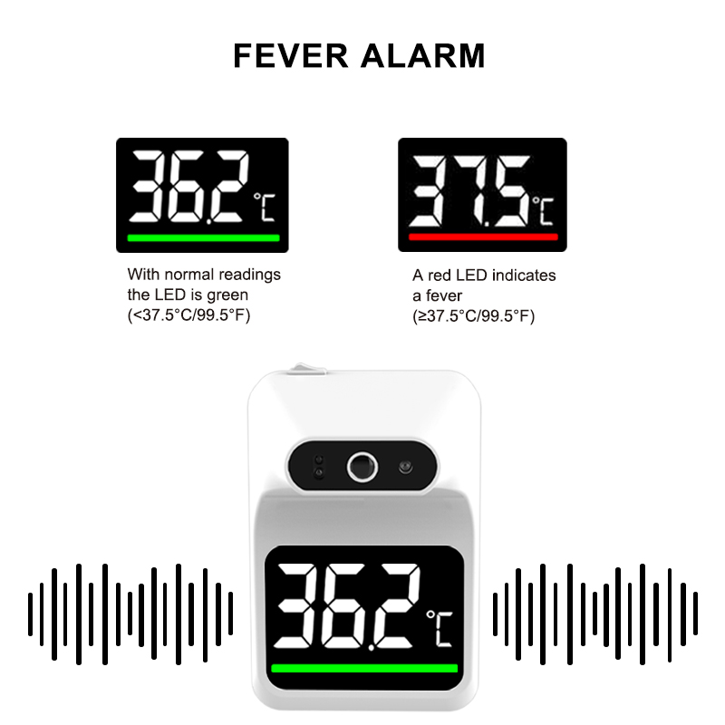 Nicht Kontaktkörper-Thermometer-Infrarot-Wandmontage-Thermometer mit Alarm