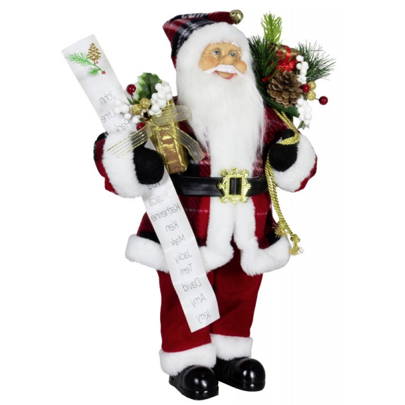 80 cm Weihnachtsdekoration Santa Claus Geschenkbeutel Name List Pine Cone Ornament Weihnachtsspielzeug für Home Navidad Holiday Party Display