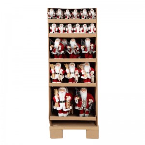 Zeigeständer Weihnachten stehend Santa Claus Ornament Dekoration Festival Holiday Figur Collection Traditionelle Weihnachten