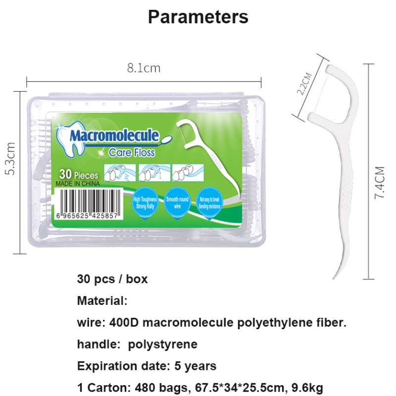 30 stücke Oral Reinigung Zahnpflege Dental Floss Box Einweg Großhandelspreis Dental Floss Box 50 und 30