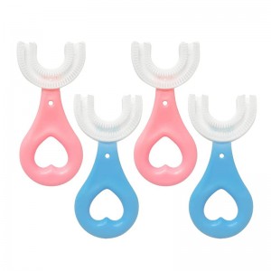 Fabrikversorgung, manuelle Zahnbürste für Kinder, Silikon U-Form-Oralpflege-Reinigungsbürste, Babyzahnreiniger