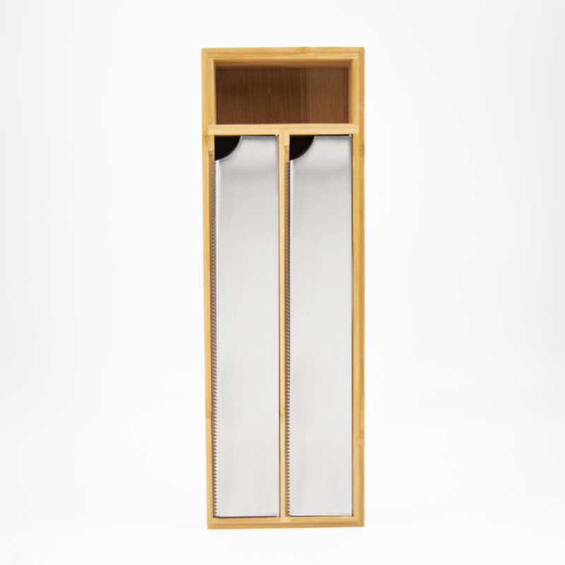 Natürlicher Bambusfolien-Schubladen-Organizer-Set
