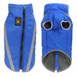 Hersteller Großhandel Outdoor coolen Stil Hochreflektierende Threads Hundejacke Wasserdichte Mäntel