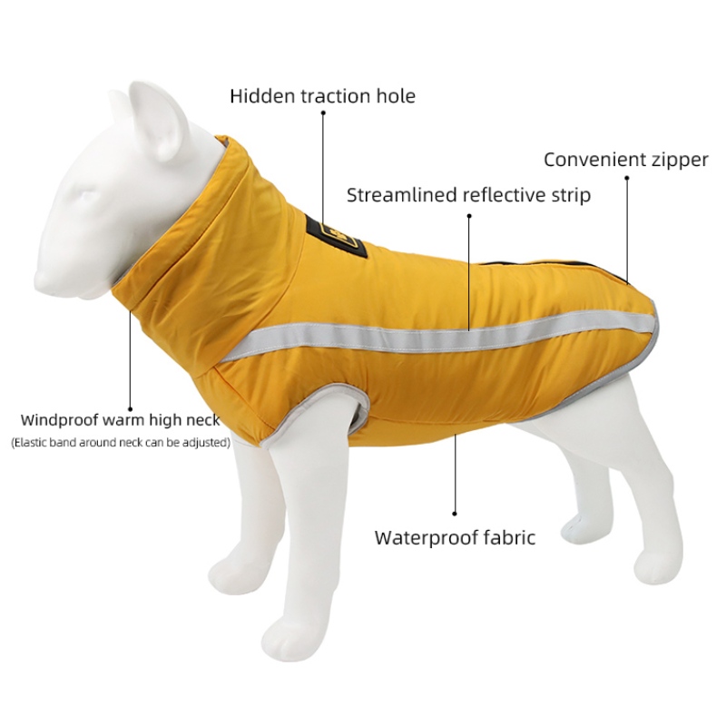 Niedrige MOQ-Kosten kostengünstige klassische Version Hund Regenjacke Hundekleidung