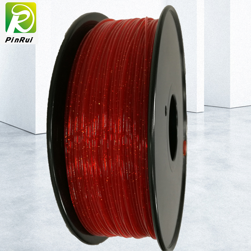 Pinrui 3D-Drucker 1,75mm PLA leuchtender funkelnder Glitzerfilament für 3D-Drucker