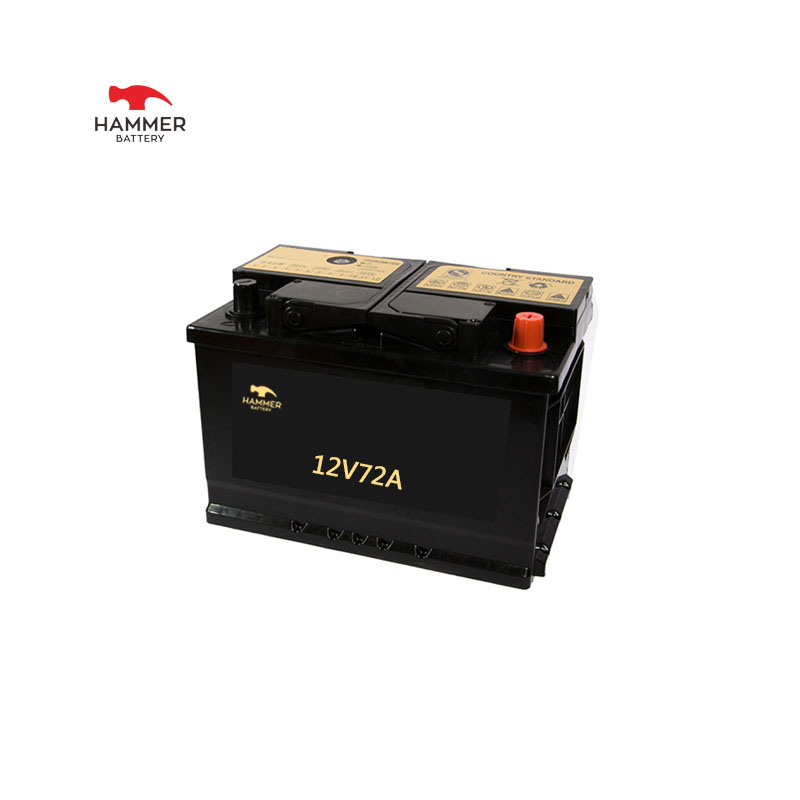 Autobatterie 12V72A.