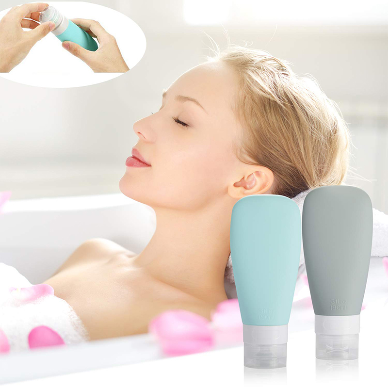 Großhandel Reisegröße Container für Shampoo und Toilettenartikel, Silikon-Leck-Proof-Travel-Flaschen Sets