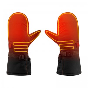 2200mAh winter elektrische beheizte Lederhandschuhe, wasserdichte Heizhandschuhe zum Angeln