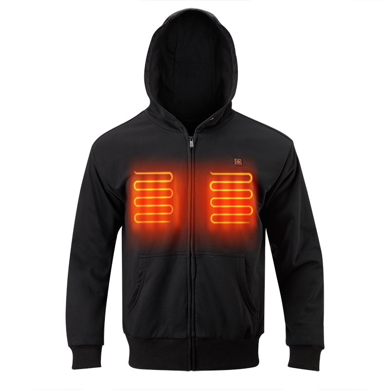 Fabrik Preis Gute Qualität Schwarz Elektrische Beheizte Kleidung Jacke für Männer