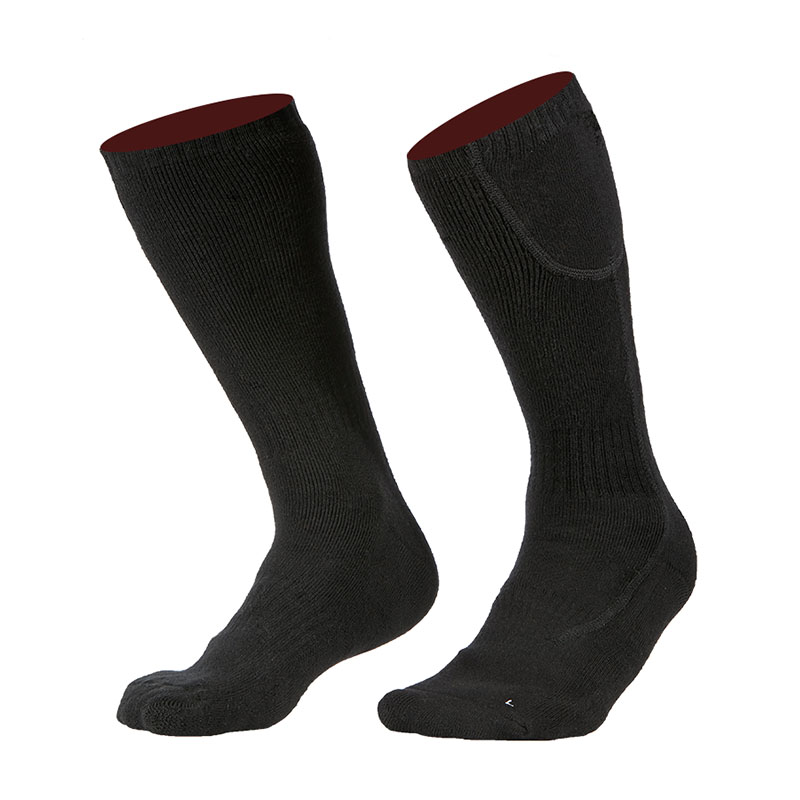 Fußwärmer Socken für Wintersport, wiederaufladbare Heizung Batteriebetriebene hitzige Socken