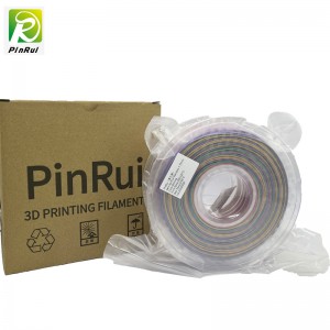 Pinrui Glitter PLA 1,75mm 3D-Drucker Filamentfunkeln funkelnde Regenbogenfarbe