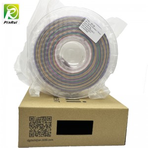 Pinrui Glitter PLA 1,75mm 3D-Drucker Filamentfunkeln funkelnde Regenbogenfarbe