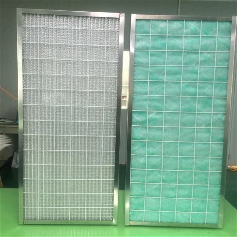 Gewerbliche Küchenangebote Hauben-Metall-Mesh-Fettfilter/aluminium Waschbare gefaltete Platte Pre HVAC-Filter