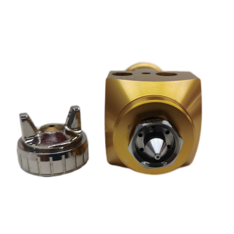 Automatische Power-Luft-Spritzpistole 0.8/1.2 mm Düse Industriezerstäubung Pneumatische Pneumatik-Farbwerkzeug Niederdruck Einstellbar für Roboter