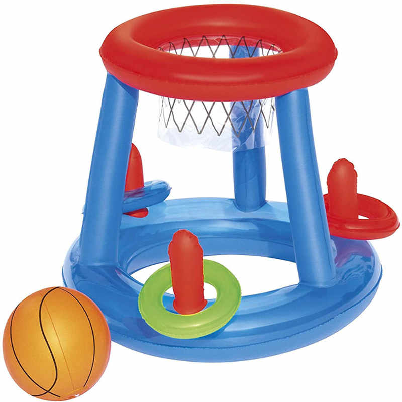 Aufblasbarer Pool Floating Basketball-Reifen-Set, Schwimmbad-Spiel Spielzeug, aufblasbarer Wasser-Basketballstand