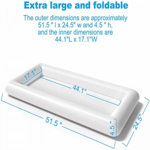 Aufblasbare weiße Eisleiste, Eisfloat, aufblasbarer Pool