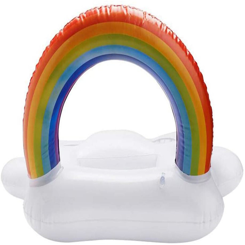 Getränke Obstservice Bar, aufblasbarer schwimmender Regenbogen, Cloud Getränk Rack Cup Halter für Pool