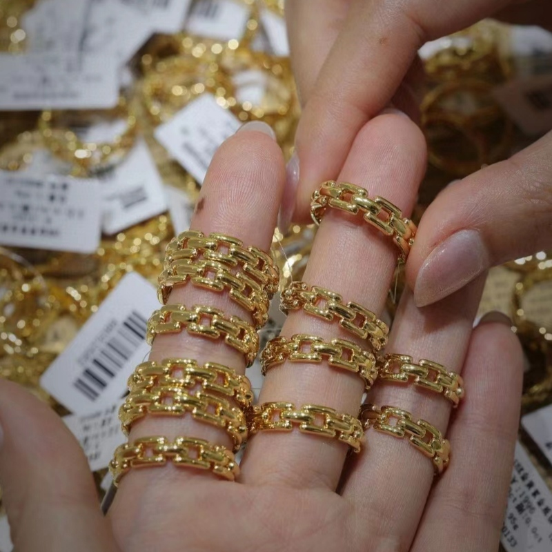 9k/10k/14k/18k echte gold ring schmuck geschenke für frauen in gelb gold/white gold/rosetgold