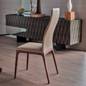 Hausmöbel Esszimmerstühle moderner Leder hochrücken Essstuhl Luxus Italienisch