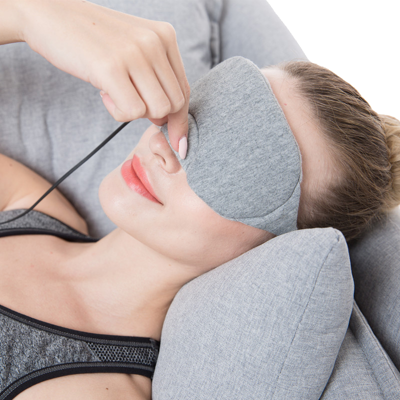 Benutzerdefinierte Logo Travel-Augenmaske, personalisierte Heizkissen zum Schlafen