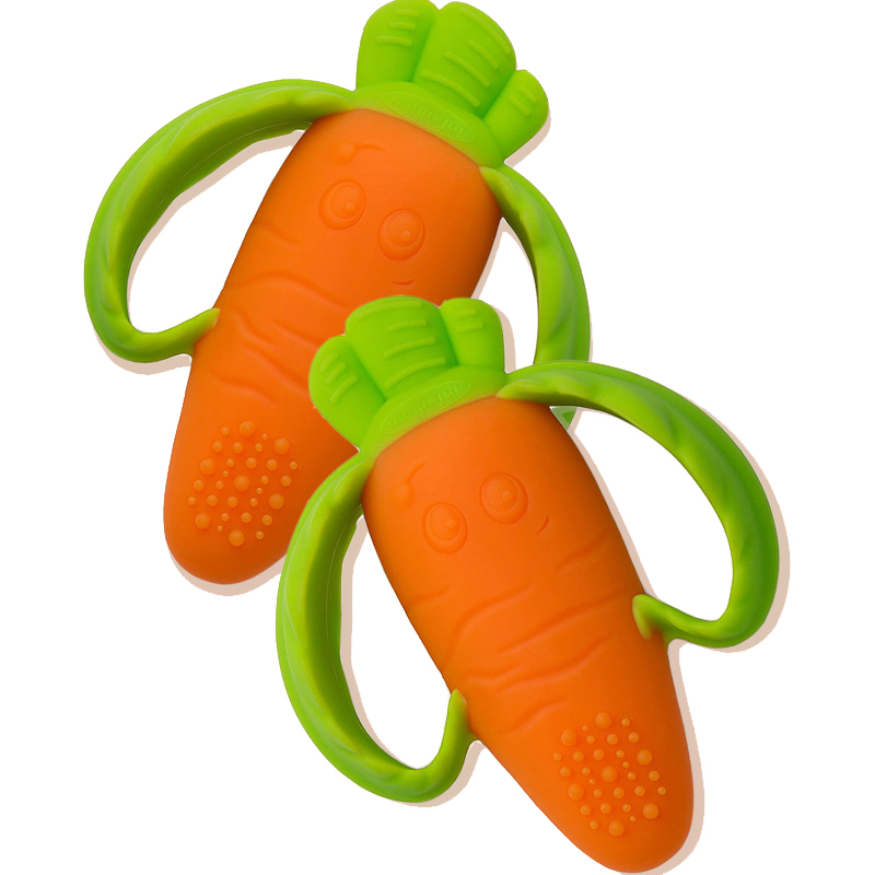 Amazonas -Lebensmittel -Silikon -Karottenform Baby Kind Teether