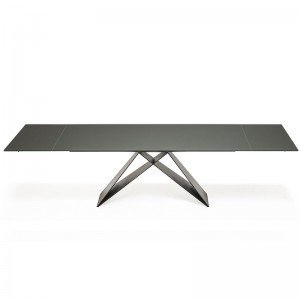 Italienische moderne Entwürfe 8 Personen Keramik Sintered Stein rechteckiger Esstisch Set 6 Sitzung