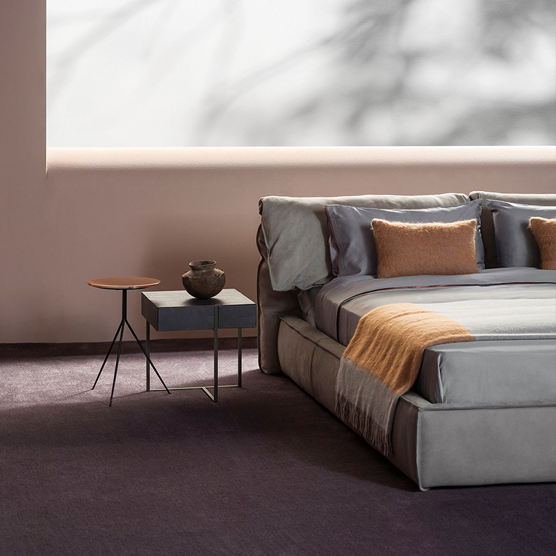 Luxus Queensize -Bett Kingsize -Size Doppelbett moderne Lederbettzimmer Möbel