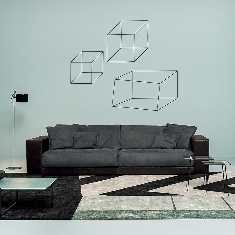 Italienische Luxus echte Ledersofas für Wohnmöbel Wohnzimmer modern