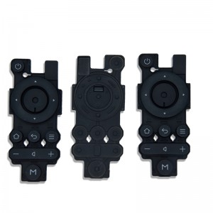 OEM -gedrucktes Logo Silikon benutzerdefinierte Silikonknopf Gummi -Tastatur -Fernsehbedienung