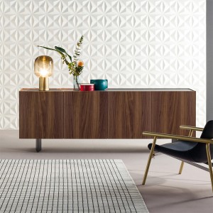 nordisch moderne Walnussholz Sideboard Holzschrank TV -Schrank Wohnzimmer