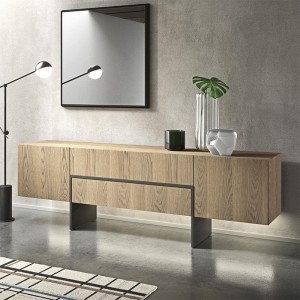 Nordisch einfache moderne Holzschrank weißes Buffet Sideboard Esszimmermöbel
