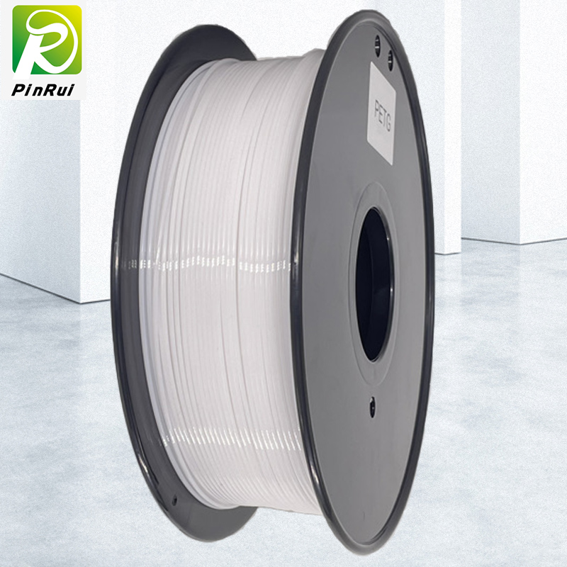 Pinrui 3D -Drucker 1.75 mmpetg Filament Weiße Farbe für 3D -Drucker