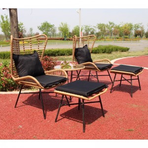 Stahl&wicker 5pcs -Sofa -Set