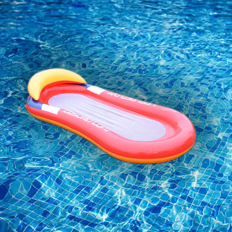 Aufblasbarer Deckstuhl Wasser Freizeit Hängematte Net Beach schwimmende Reihe