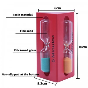 3-in-1 3/5/7 Minute dreieckige hölzerne Sandwährung Kinder Uhr Uhr Timer Sandglas Home Dekoration Ampulheta geheime Geschenk