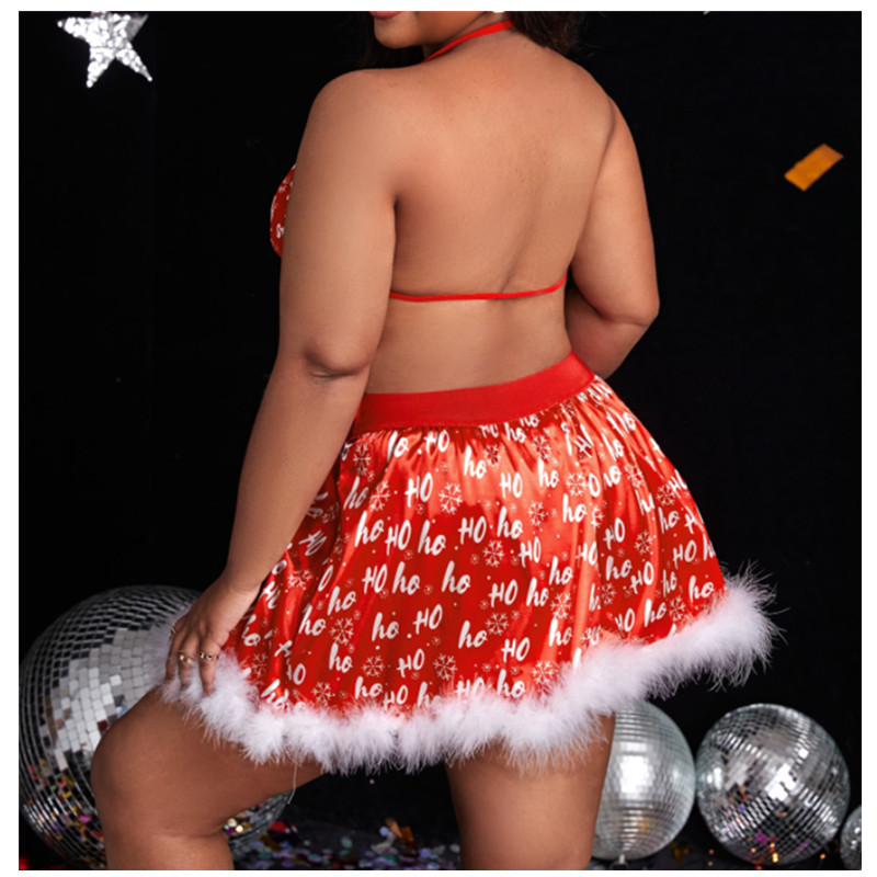 Weihnachten sexy Dessous Set, komfortable Fabrik Großhandelsproduktion