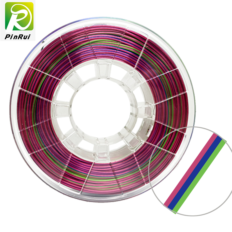 Pinrui Silk Triple Colors in Filament Dual Color Seidenfilament für 3D -Drucker