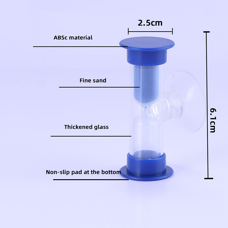 Mini -Sandglas für Duschtimer/teeth Pinsel -Timer mit Saugnapfbecher