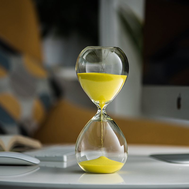 30 60 240 Minuten Sanduhr -Form Glas Home Decor Timing Hourglas Timer Sand
