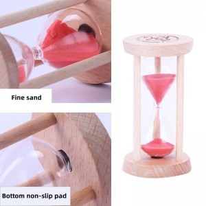 Hochwertige 3 -minütige hölzerne Sandglas -Sandglas -Timer -Uhr -Dekor einzigartige Geschenkküche