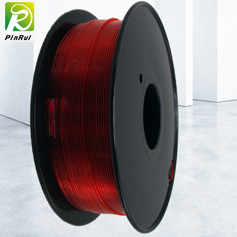 Pinrui 3D -Drucker 1.75 mmpetg Filament rote Farbe für 3D -Drucker
