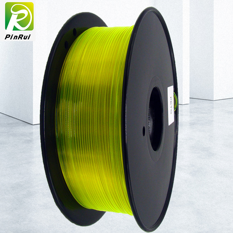 Pinrui 3D -Drucker 1.75 mmpetg Filament gelbe Farbe für 3D -Drucker