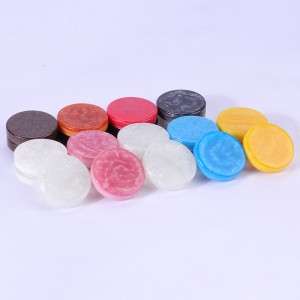 Benutzerdefinierte hochwertige Harz -Backgammon -Checkers Chips Backgammon -Teile
