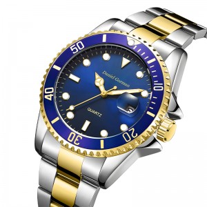 Daniel Gorman Top Quality Men \'s Sports Watch Water of Classic Classic Edelstahl -Stahlgurt Mode Männer Watch Business Quartz WatchRM001