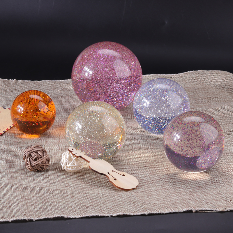Fabrik Großhandel Dekoration Home Glitterpulver in Acryl -Plastikkristallkugel