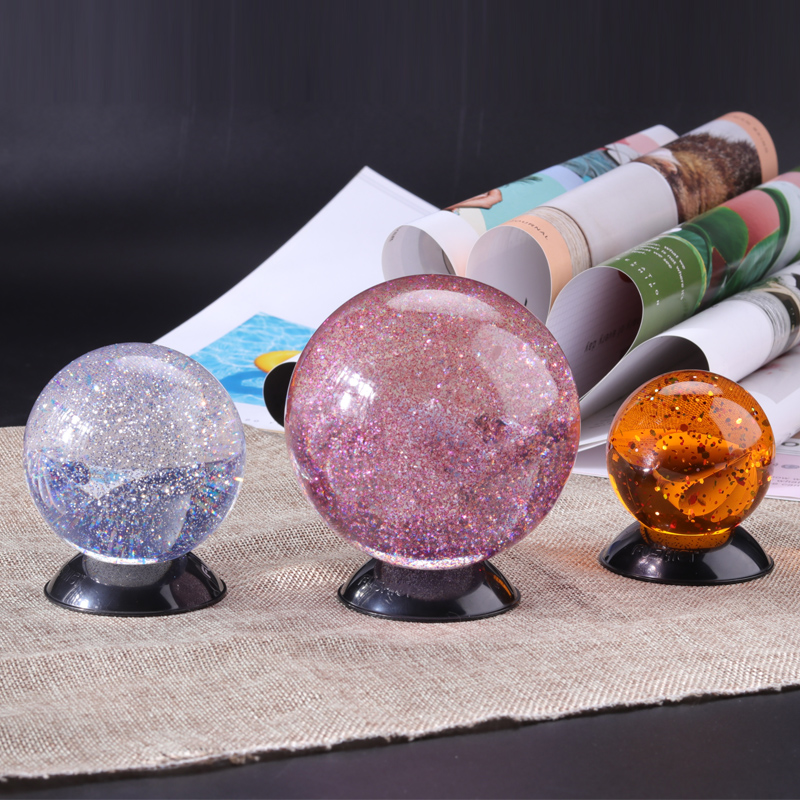 Fabrik Großhandel Dekoration Home Glitterpulver in Acryl -Plastikkristallkugel