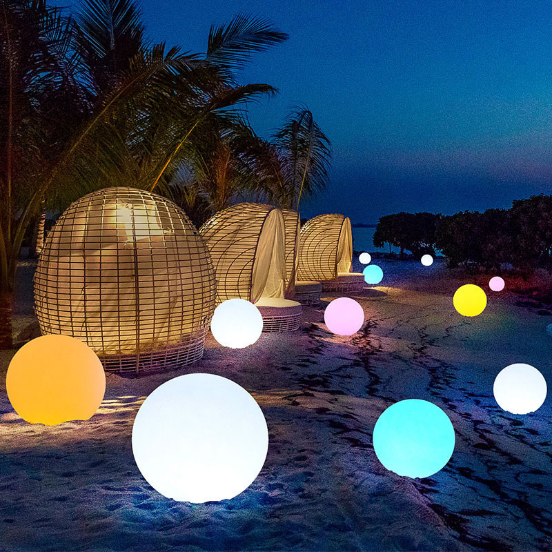 Stimmungslicht/Farbwechsel Möbel Illuminate Kugeln Form Magic Outdoor LED GLOW Ball Light Dekorative drahtlose Fernbedienung LED Solarlampe