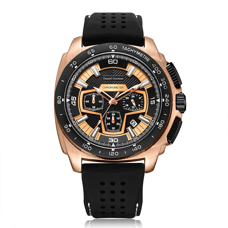 Daniel Gormantop Marke Luxus Sport Watch Männer Militär Uhr Blau Gummi -Gurt Automatische Wasserdichte Uhren RM2206