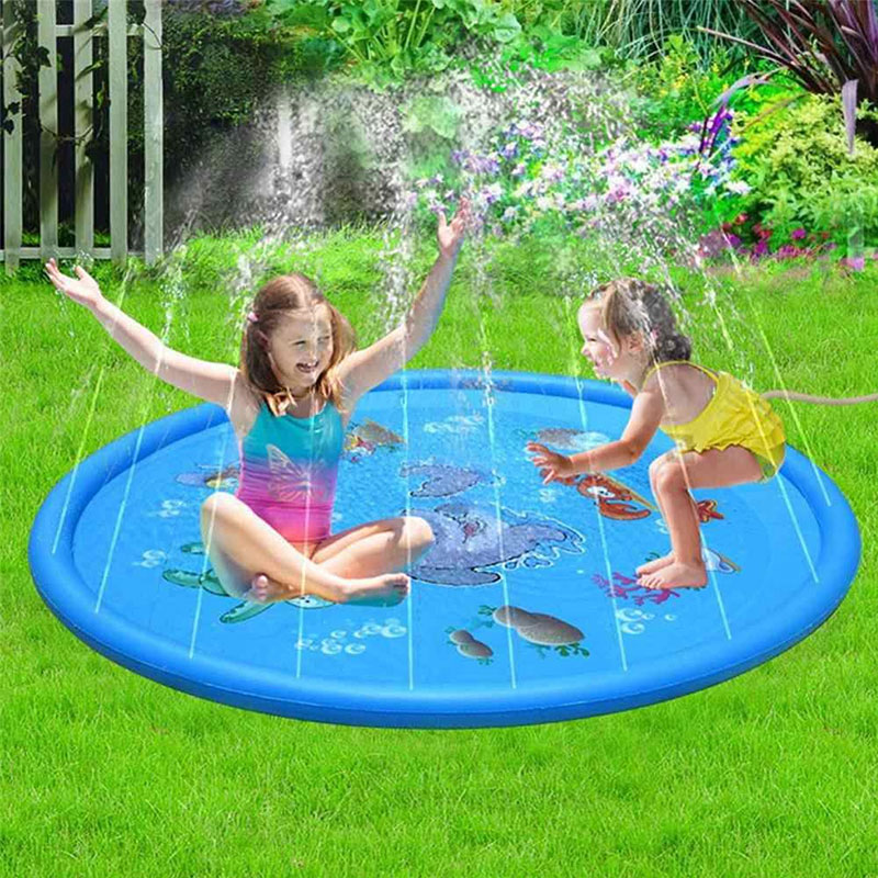 Kinder inblasbarer Splash Pad Wasserspiel Matte Poolpolster