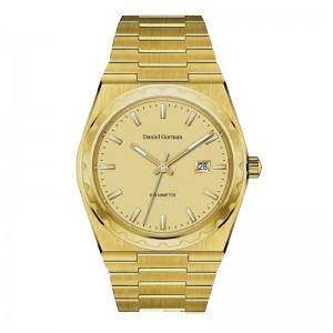 Uhren Männer Handgelenk Edelstahl Multifunktion Quarz Uhr DG9001